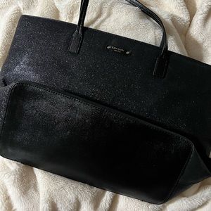 Kate Spade Glittery Black Tote